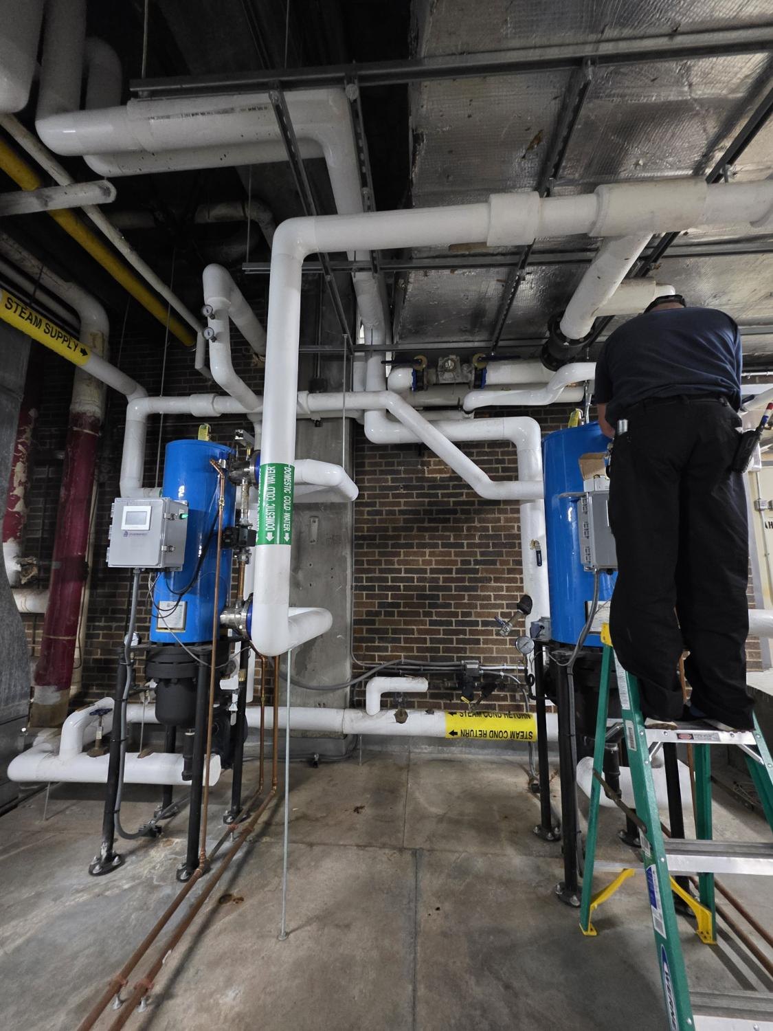 Commercial water heaters and domestic water piping